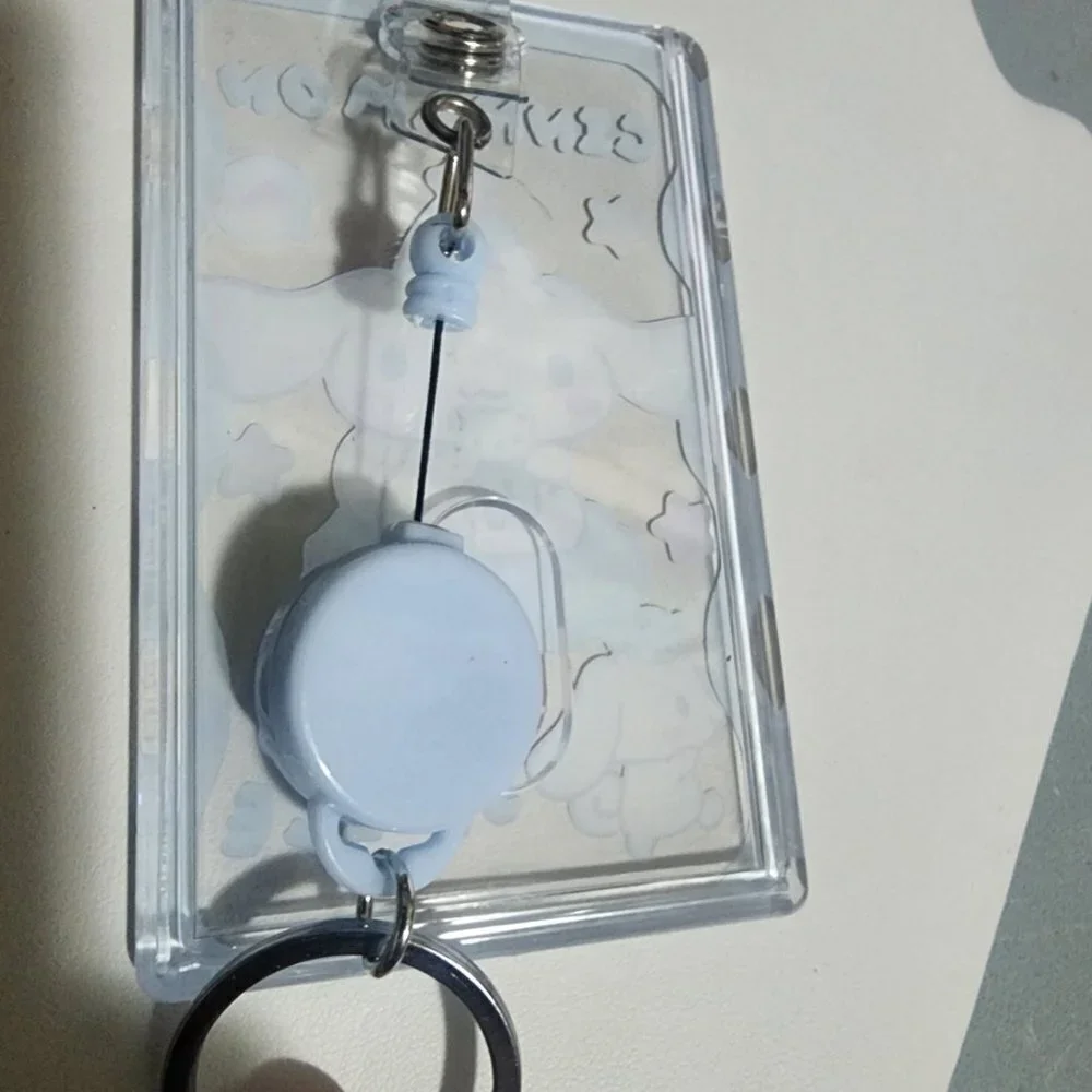Brand New CINNAMON I.D Holder Keychain